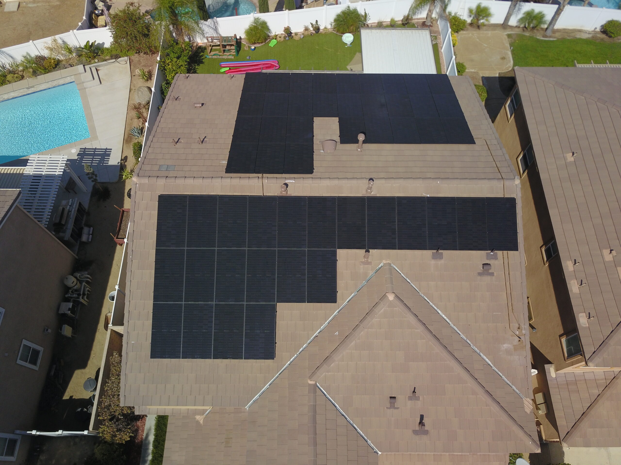 Solar panel installation by Transform Power