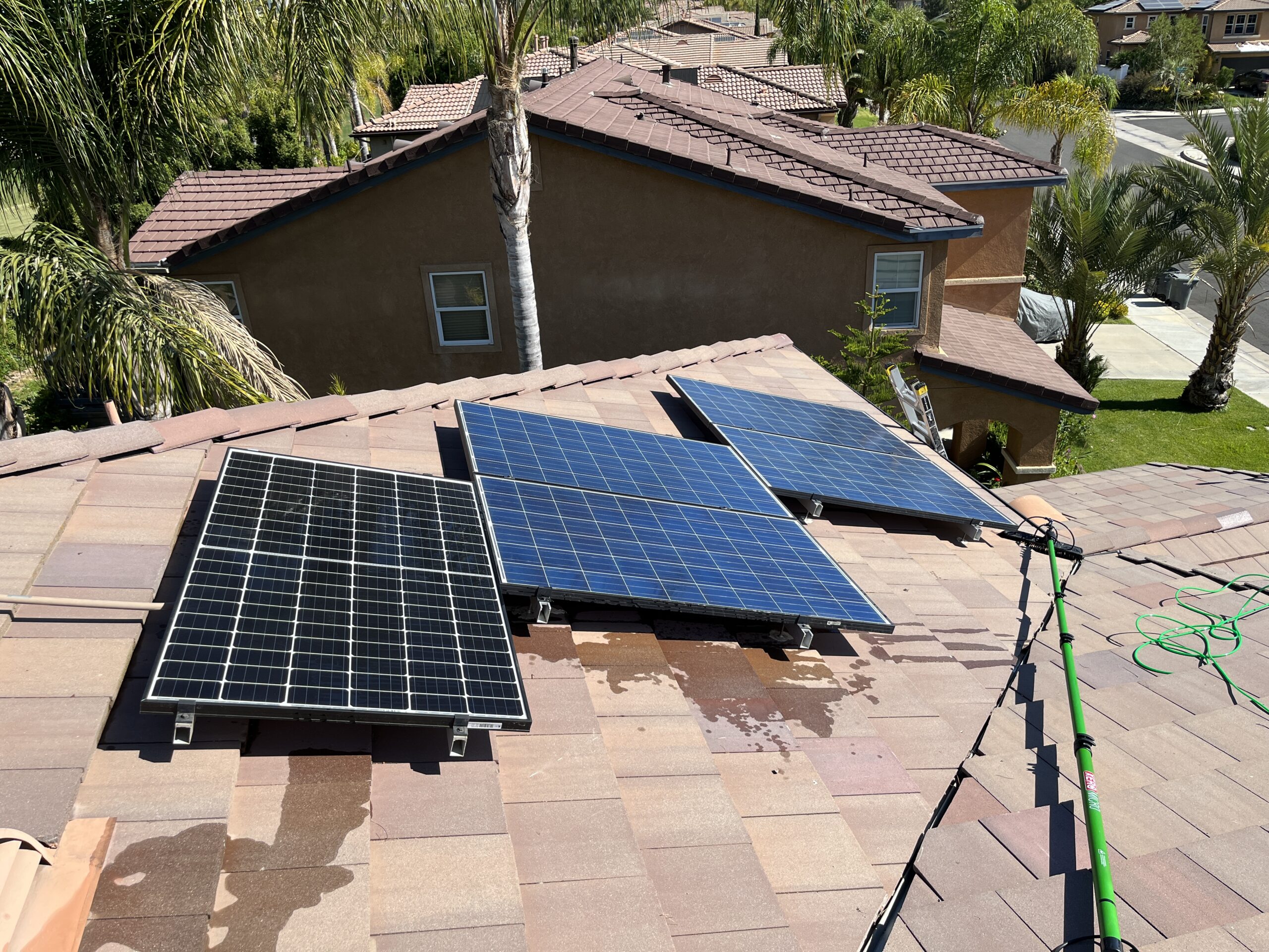 Solar panel cleaning by Transform Power 3