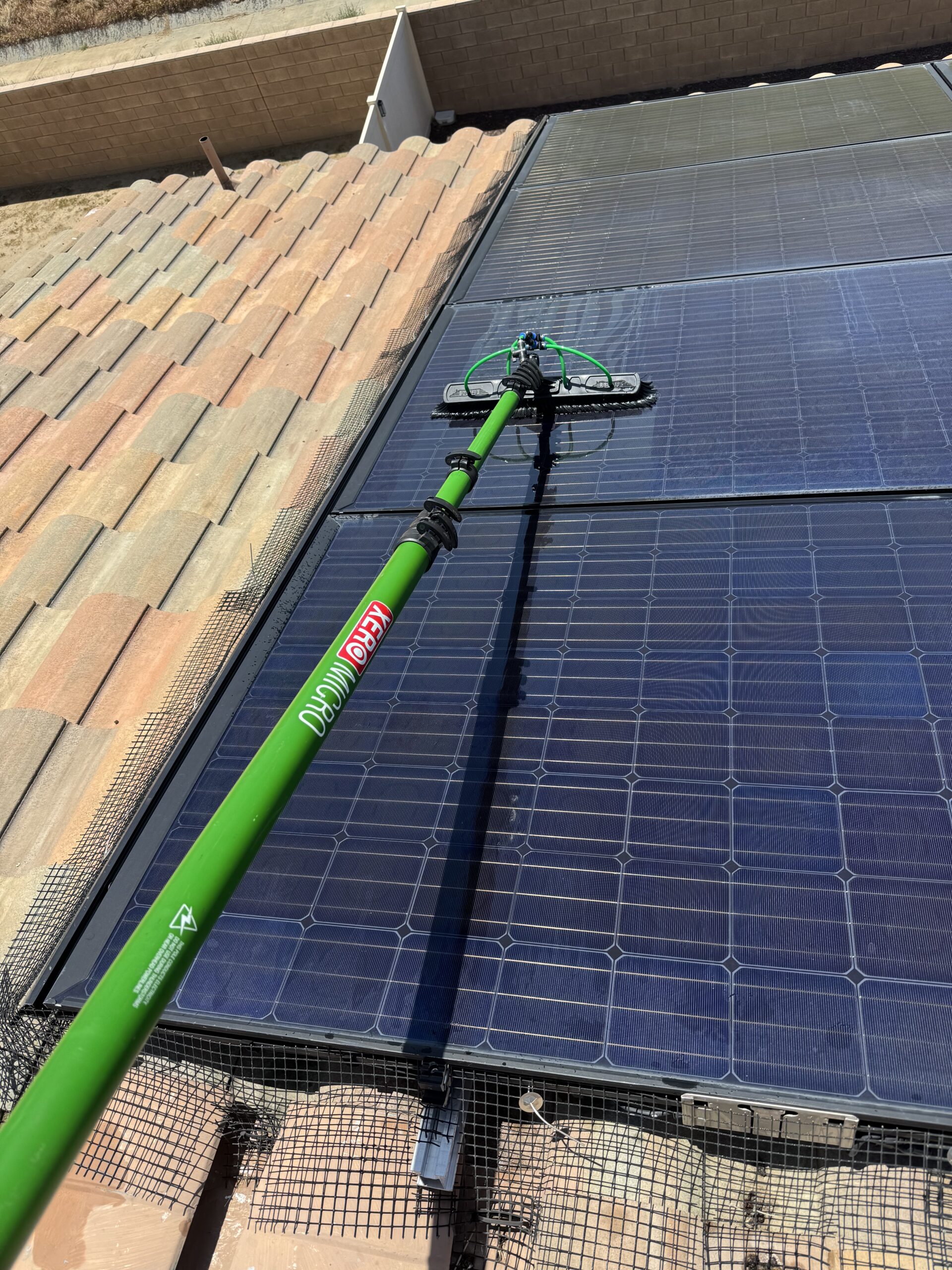 Solar panel cleaning by Transform Power in Lake Elsinore CA