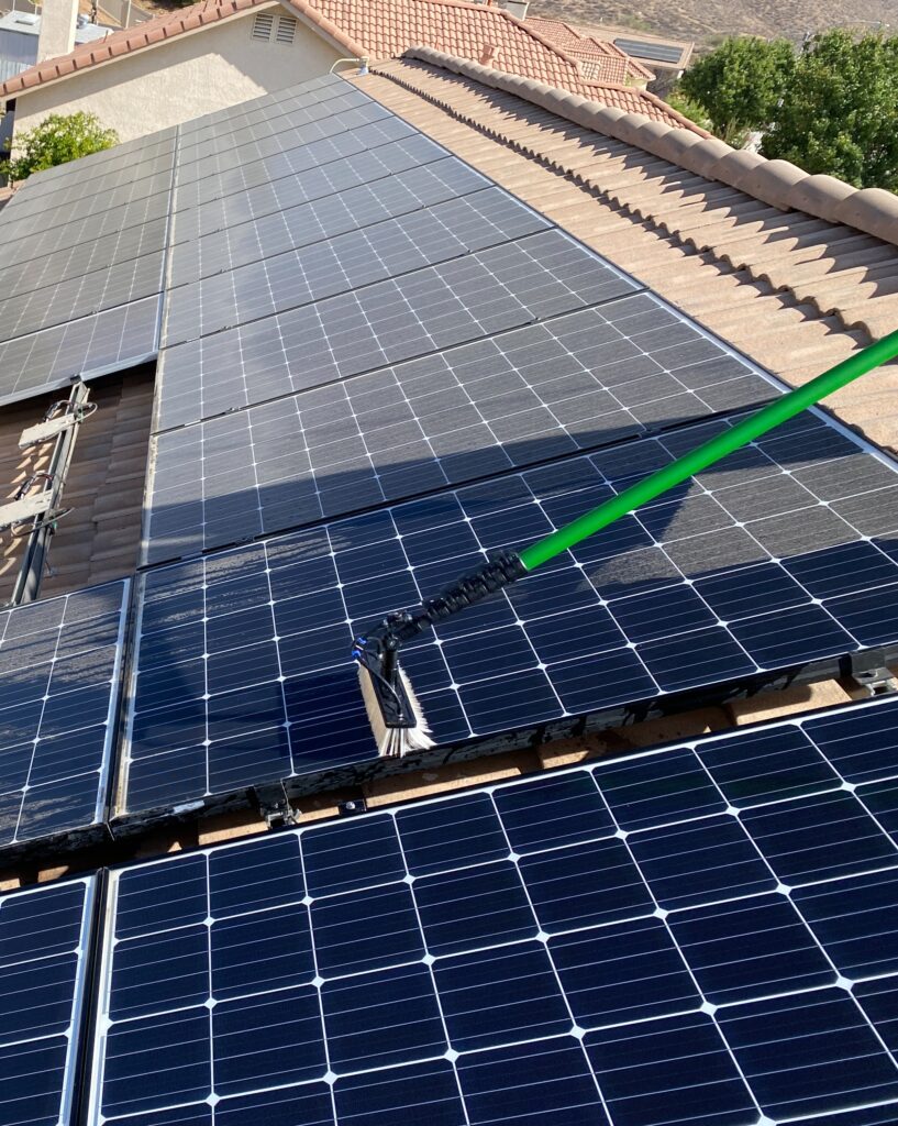 Solar panel cleaning by Transform Power in Wildomar CA
