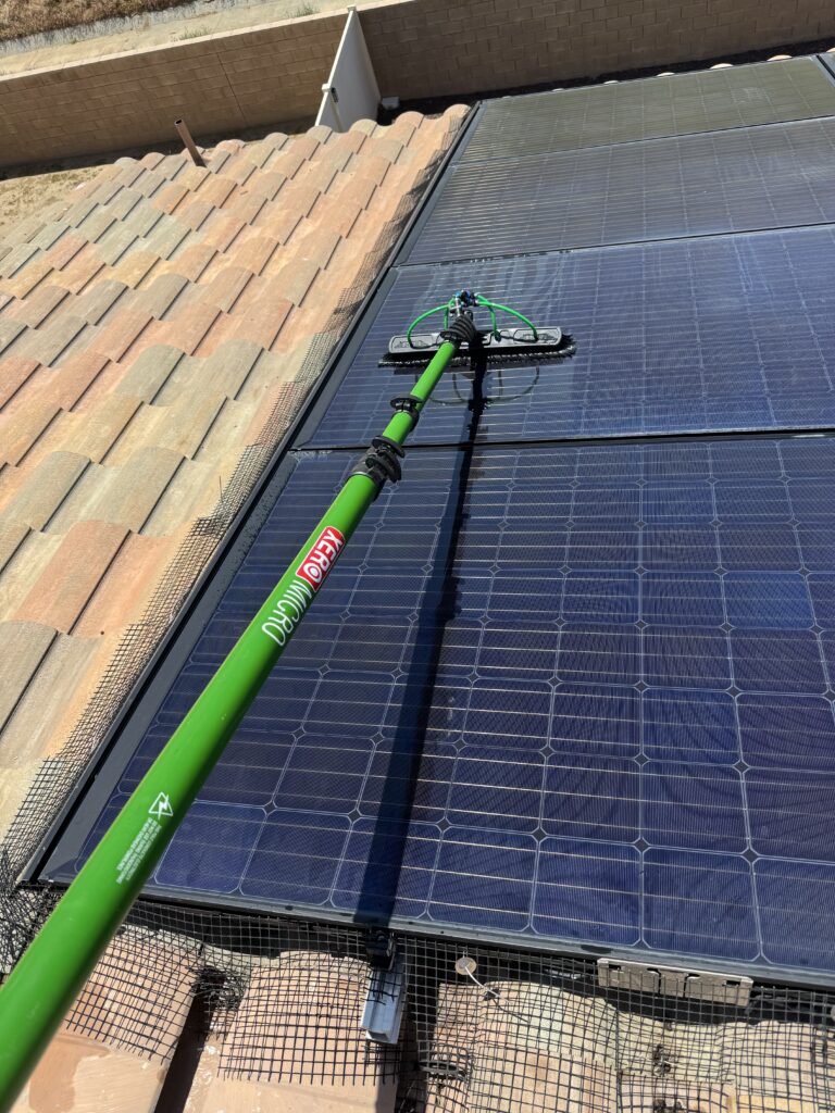 Solar panel cleaning in Wildomar CA